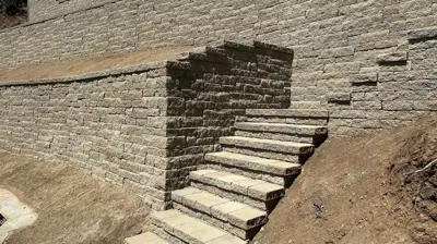 Retaining Wall Work Photo