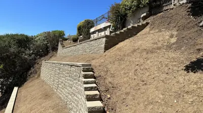 Retaining Wall Work Photo