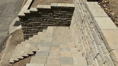 Retaining Wall Work Photo