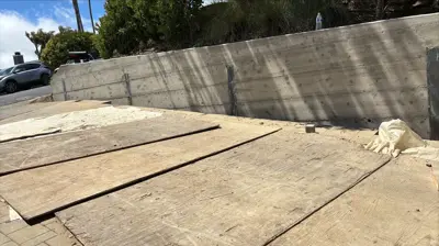 Retaining Wall Work Photo