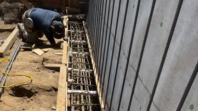 Retaining Wall Work Photo