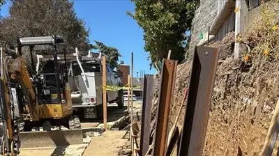 Retaining Wall Work Photo
