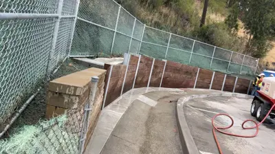 Retaining Wall Work Photo