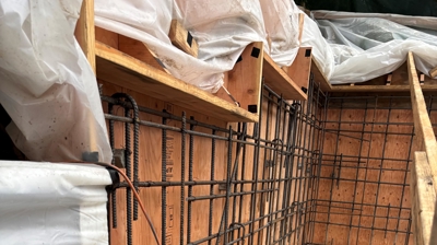 Retaining Wall Work Photo