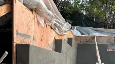 Retaining Wall Work Photo