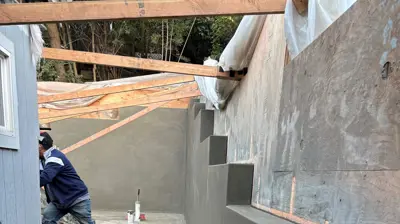 Retaining Wall Work Photo